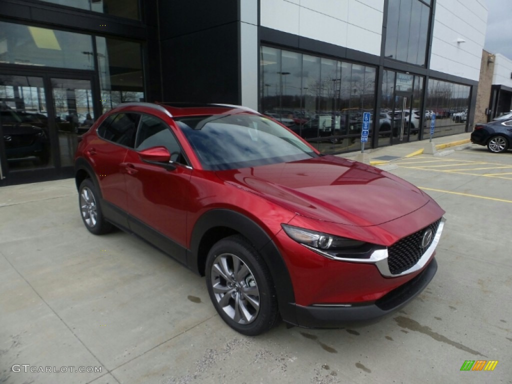 Soul Red Crystal Metallic 2022 Mazda CX-30 S Premium AWD Exterior Photo #144115475