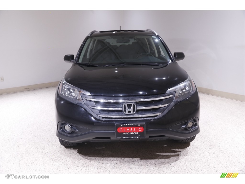 2014 CR-V EX-L AWD - Crystal Black Pearl / Black photo #2