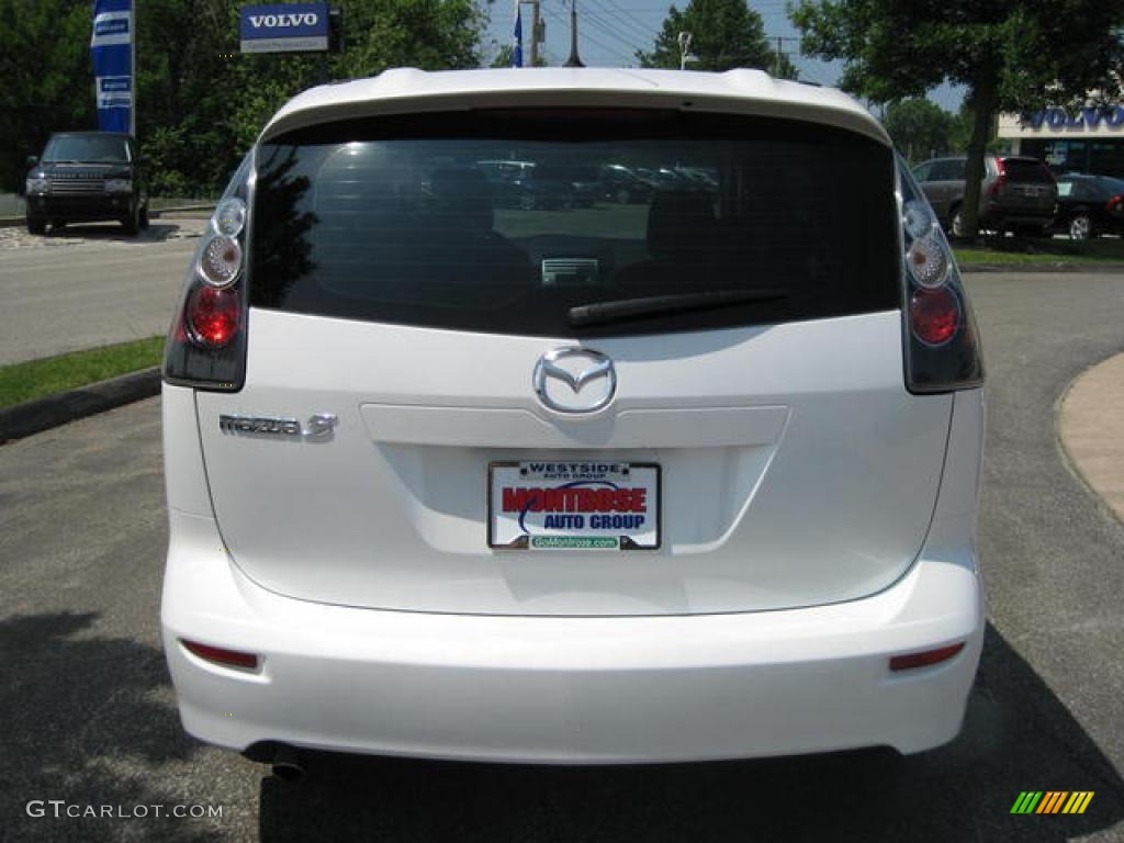 2007 MAZDA5 Grand Touring - Whitewater Pearl Mica / Black photo #7