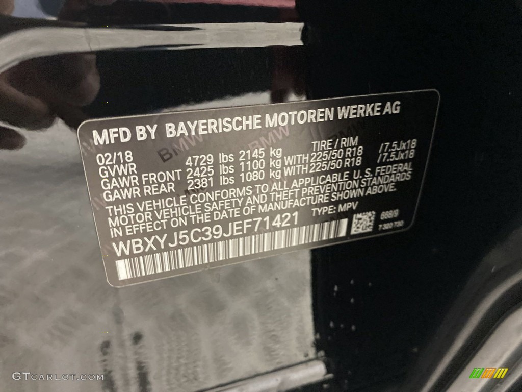 2018 X2 xDrive28i - Jet Black / Black photo #36