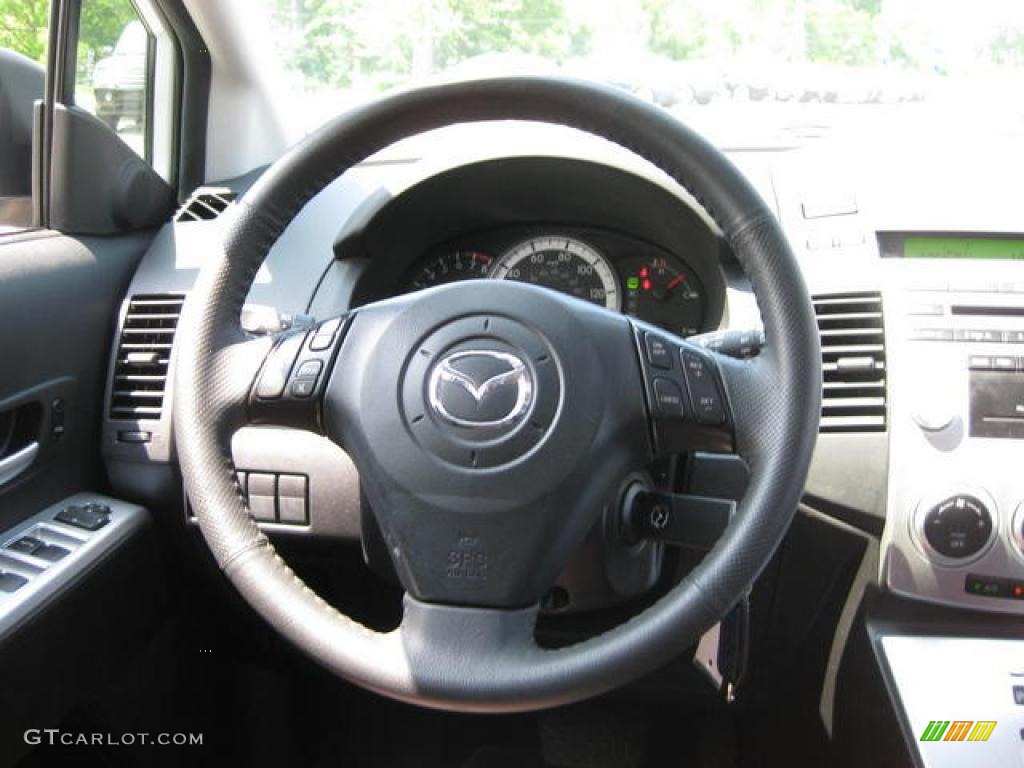 2007 MAZDA5 Grand Touring - Whitewater Pearl Mica / Black photo #14