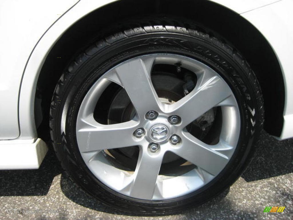 2007 MAZDA5 Grand Touring - Whitewater Pearl Mica / Black photo #24