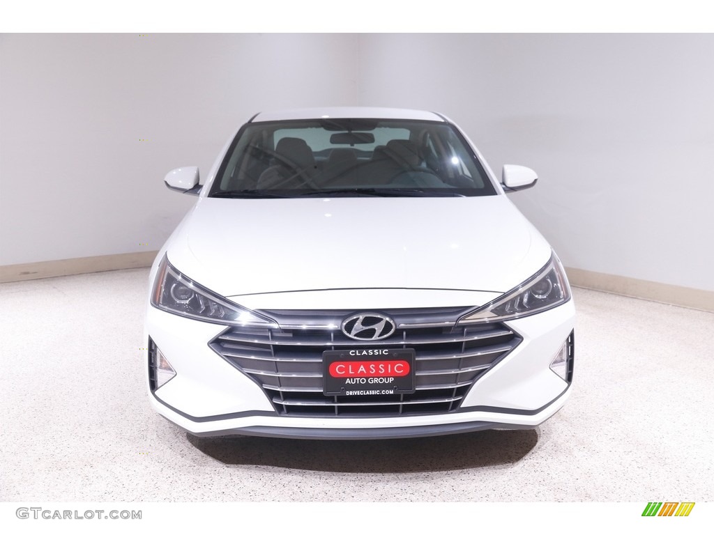 2019 Elantra SE - Quartz White Pearl / Beige photo #2