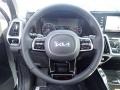 Black 2022 Kia Sorento SX AWD Steering Wheel