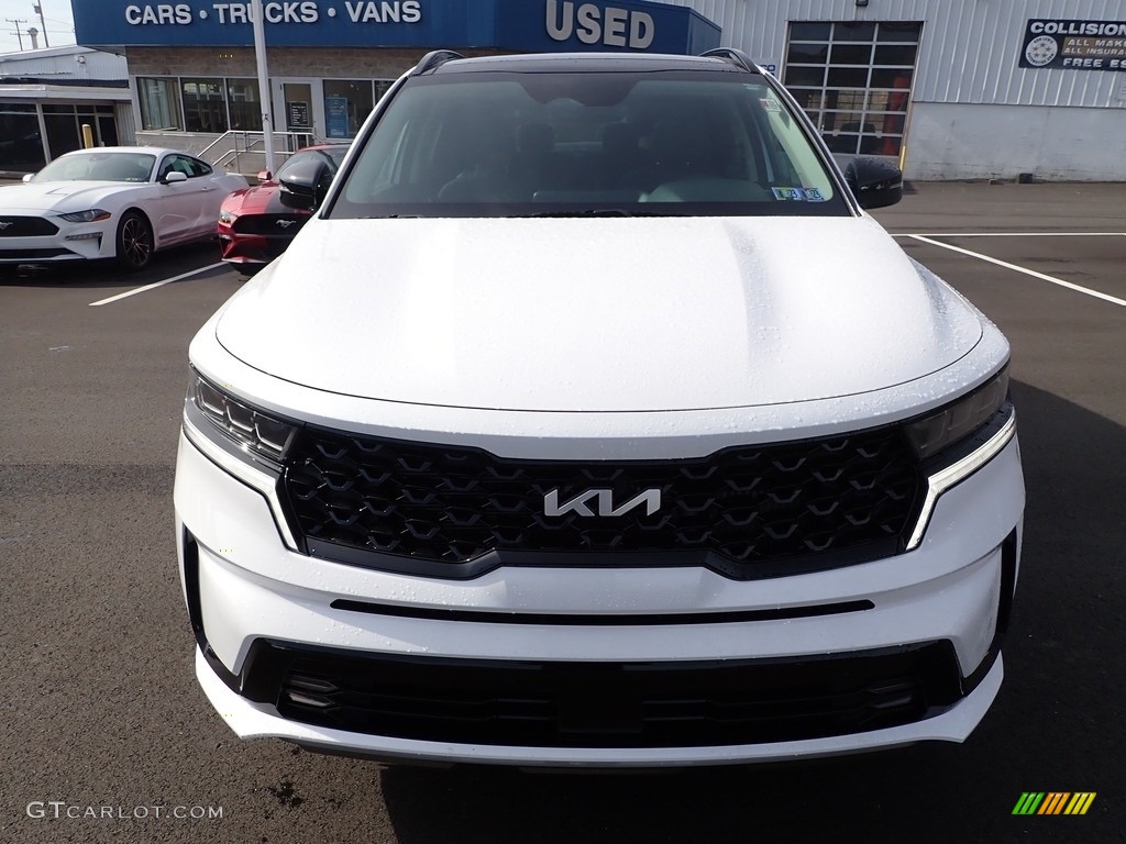 2022 Sorento SX AWD - Glacial White Pearl / Black photo #3