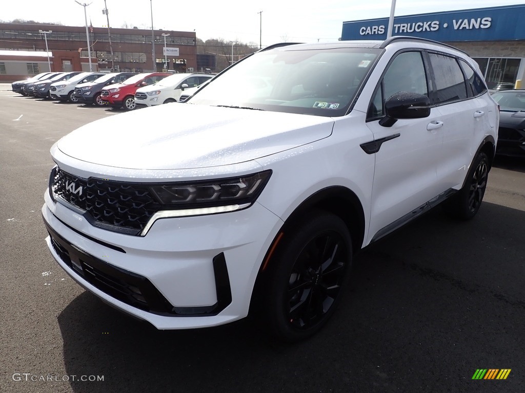 2022 Sorento SX AWD - Glacial White Pearl / Black photo #4