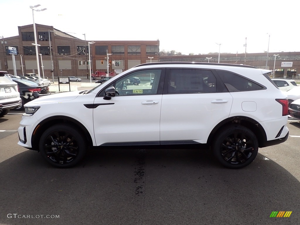 2022 Sorento SX AWD - Glacial White Pearl / Black photo #5