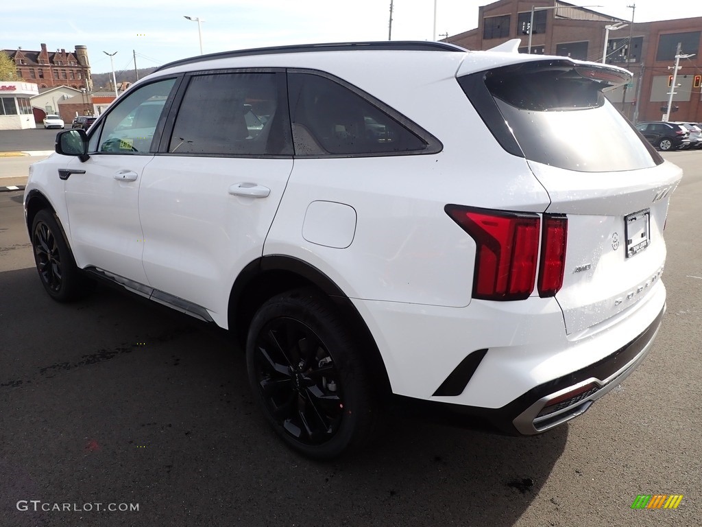 2022 Sorento SX AWD - Glacial White Pearl / Black photo #6