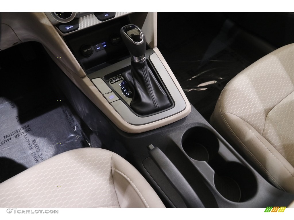 2019 Elantra SE - Quartz White Pearl / Beige photo #14