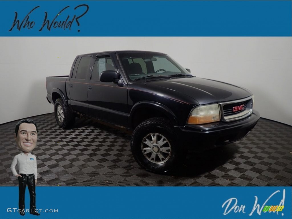 2002 Sonoma SLS Crew Cab 4x4 - Onyx Black / Graphite photo #1