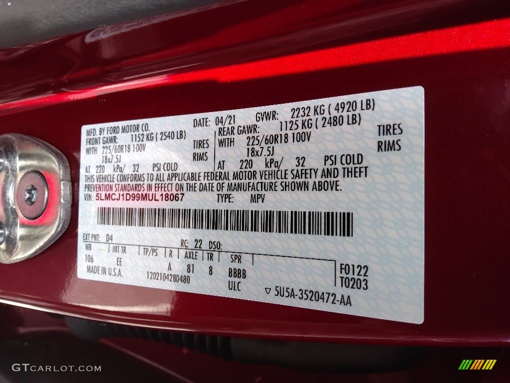 2021 Corsair Color Code D4 for Red Carpet Photo #144120792