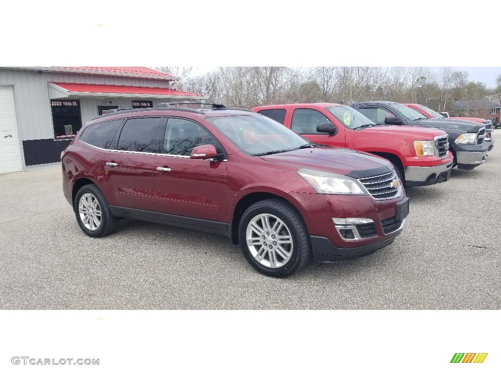 2015 Traverse LT AWD - Siren Red Tintcoat / Ebony photo #2