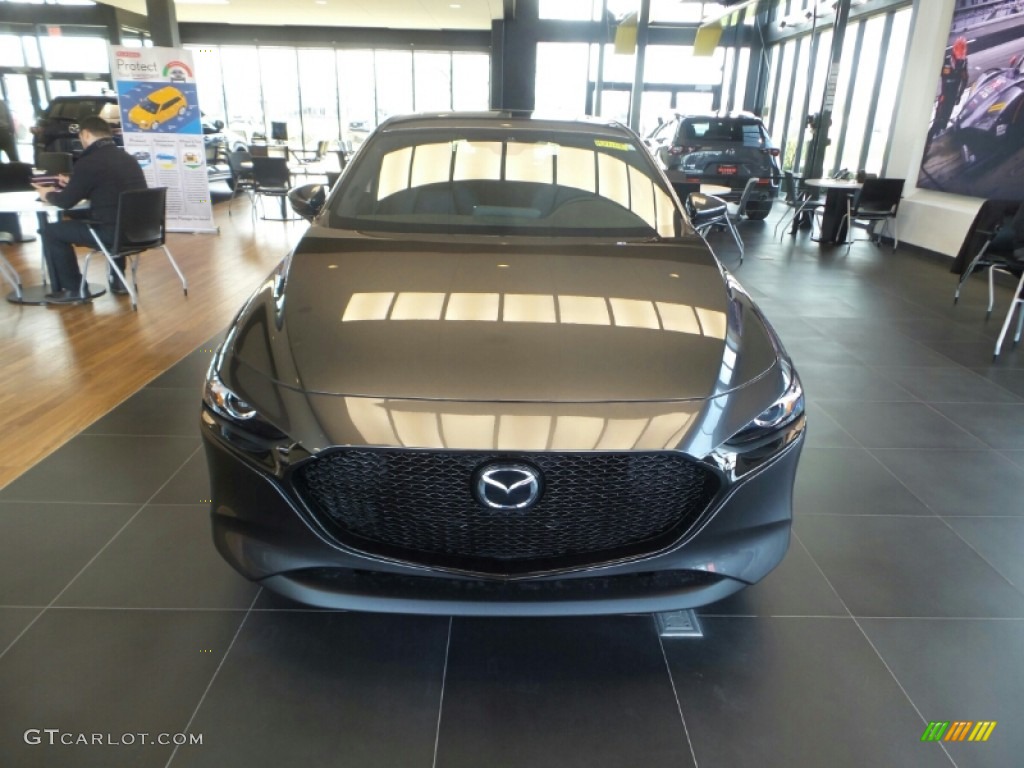 2022 Mazda3 Preferred Hatchback - Machine Gray Metallic / Black photo #2