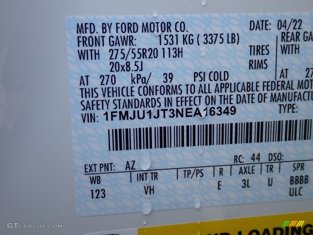 2022 Ford Expedition XLT 4x4 Parts Photos