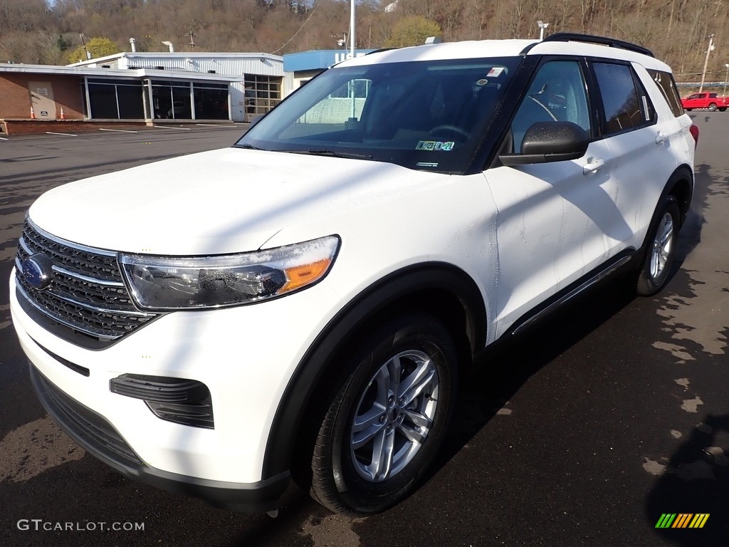 Star White Metallic 2022 Ford Explorer XLT 4WD Exterior Photo #144122799