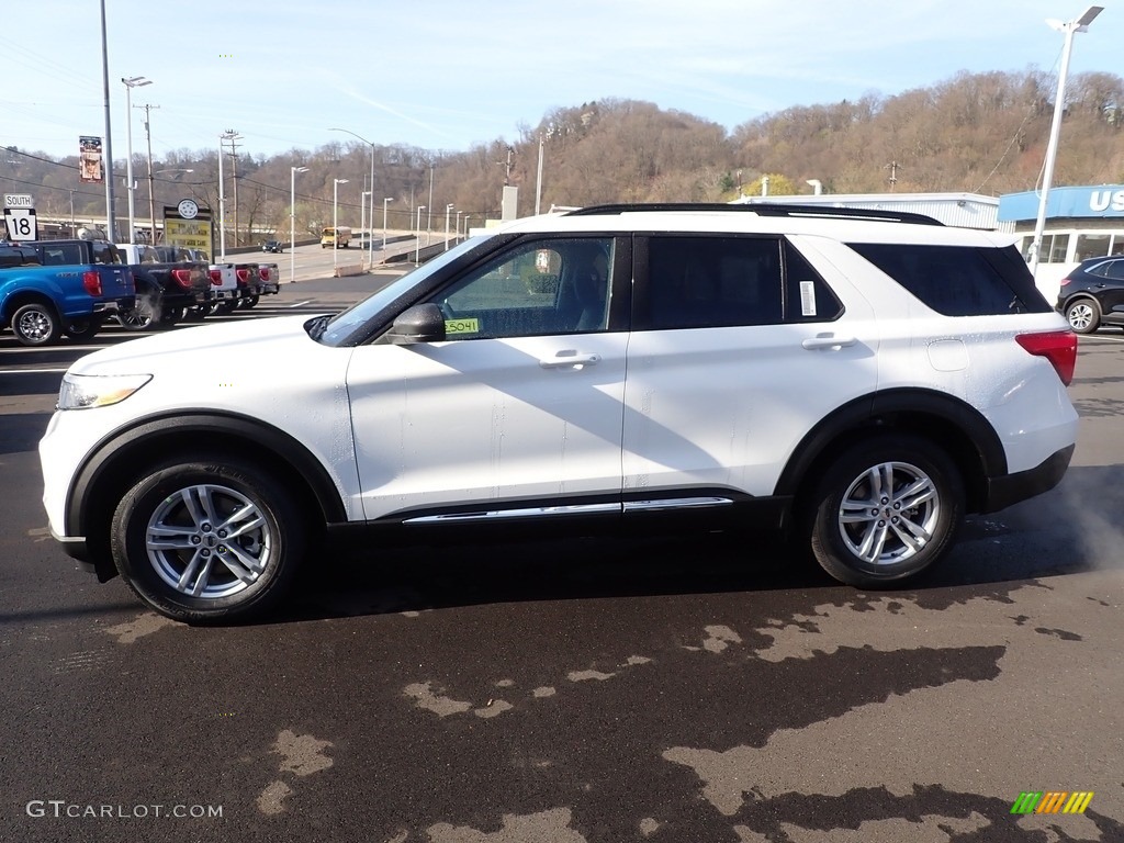 Star White Metallic 2022 Ford Explorer XLT 4WD Exterior Photo #144122823
