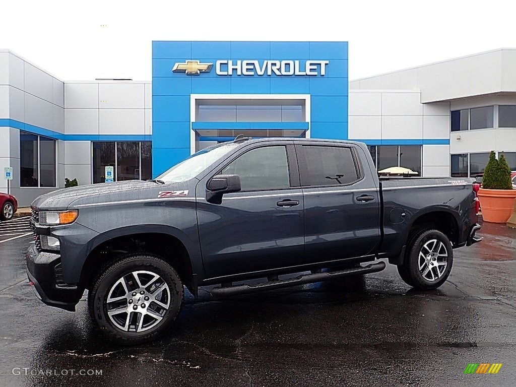 2020 Silverado 1500 Custom Trail Boss Crew Cab 4x4 - Shadow Gray Metallic / Jet Black photo #1