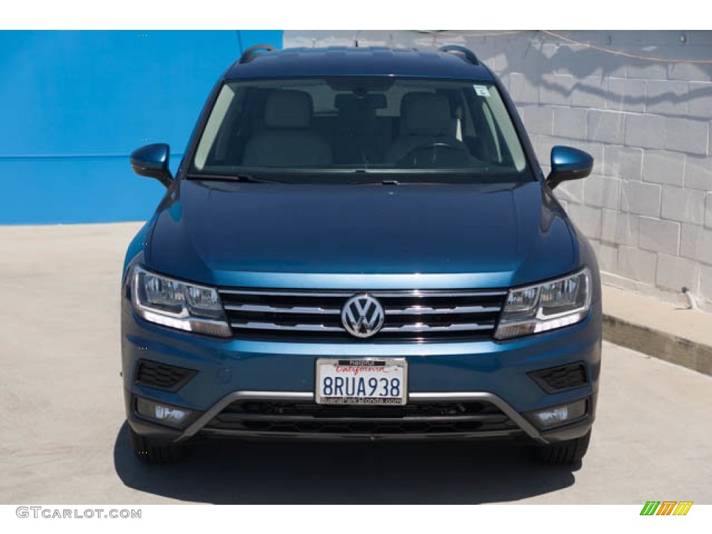 2018 Tiguan SE - Silk Blue Metallic / Storm Gray photo #7