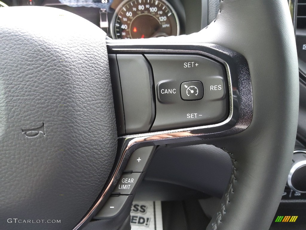 2022 Ram 1500 Big Horn Built-to-Serve Edition Crew Cab 4x4 Black Steering Wheel Photo #144126950
