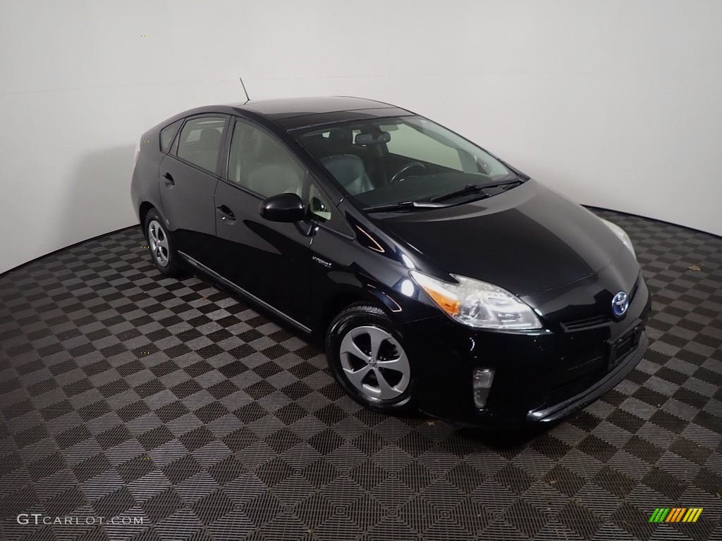 2013 Prius Four Hybrid - Black / Dark Gray photo #4