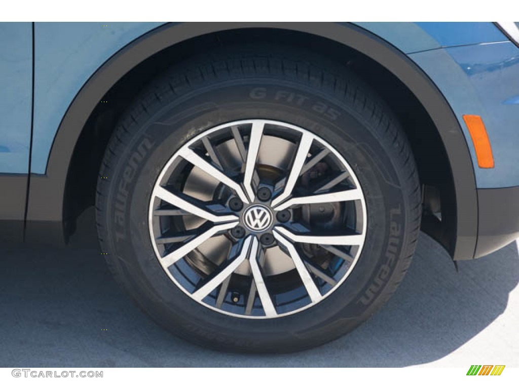 2018 Tiguan SE - Silk Blue Metallic / Storm Gray photo #36