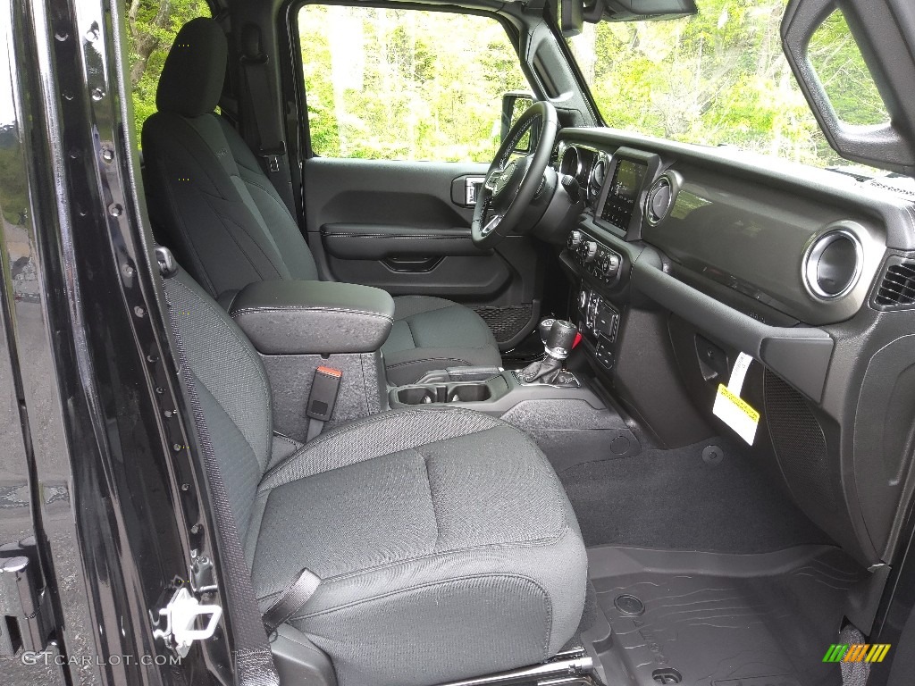Black Interior 2022 Jeep Wrangler Unlimited Sahara 4x4 Photo #144127733