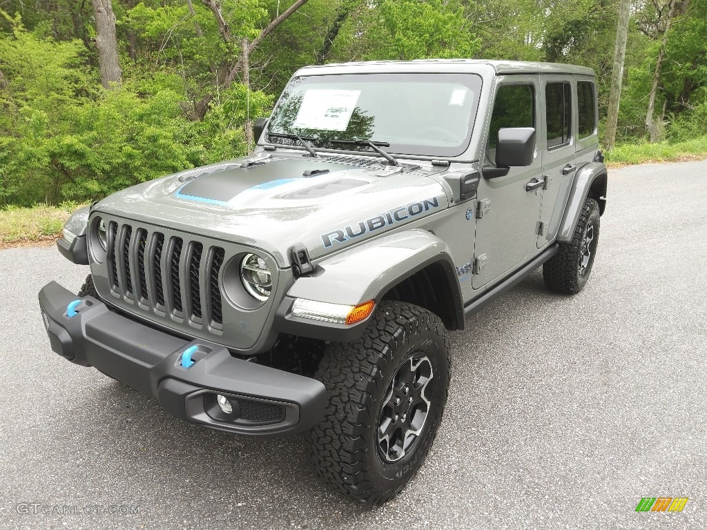 Sting-Gray 2022 Jeep Wrangler Unlimited Rubicon 4XE Hybrid Exterior Photo #144128186