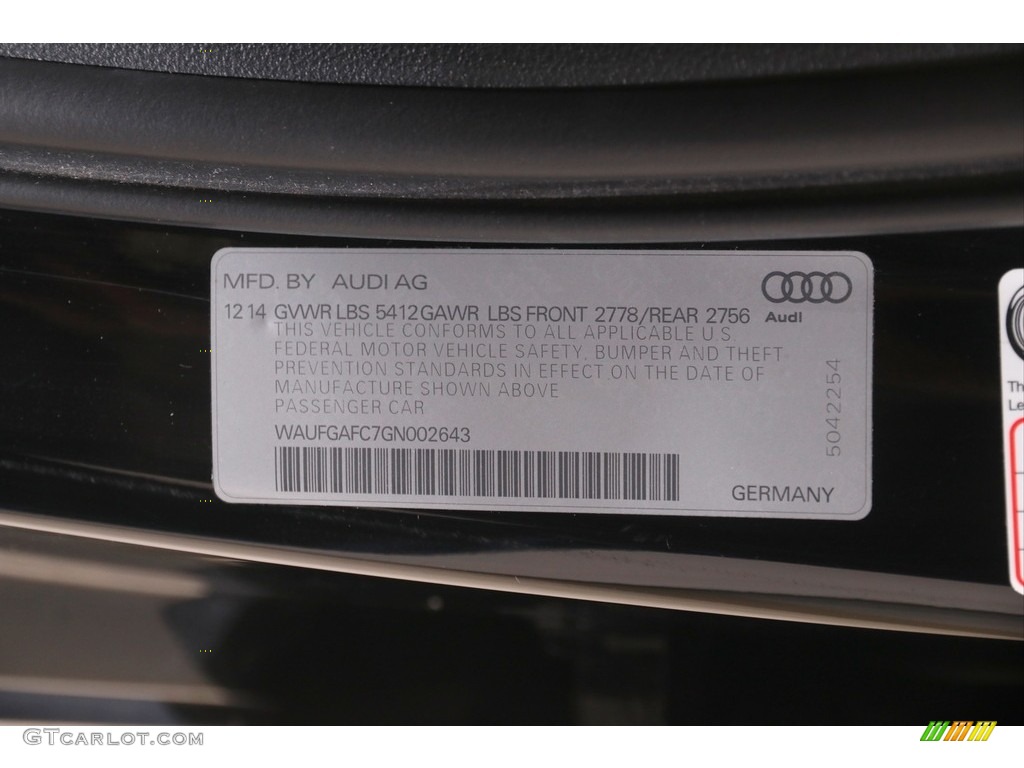 2016 A6 3.0 TFSI Premium Plus quattro - Brilliant Black / Black photo #23