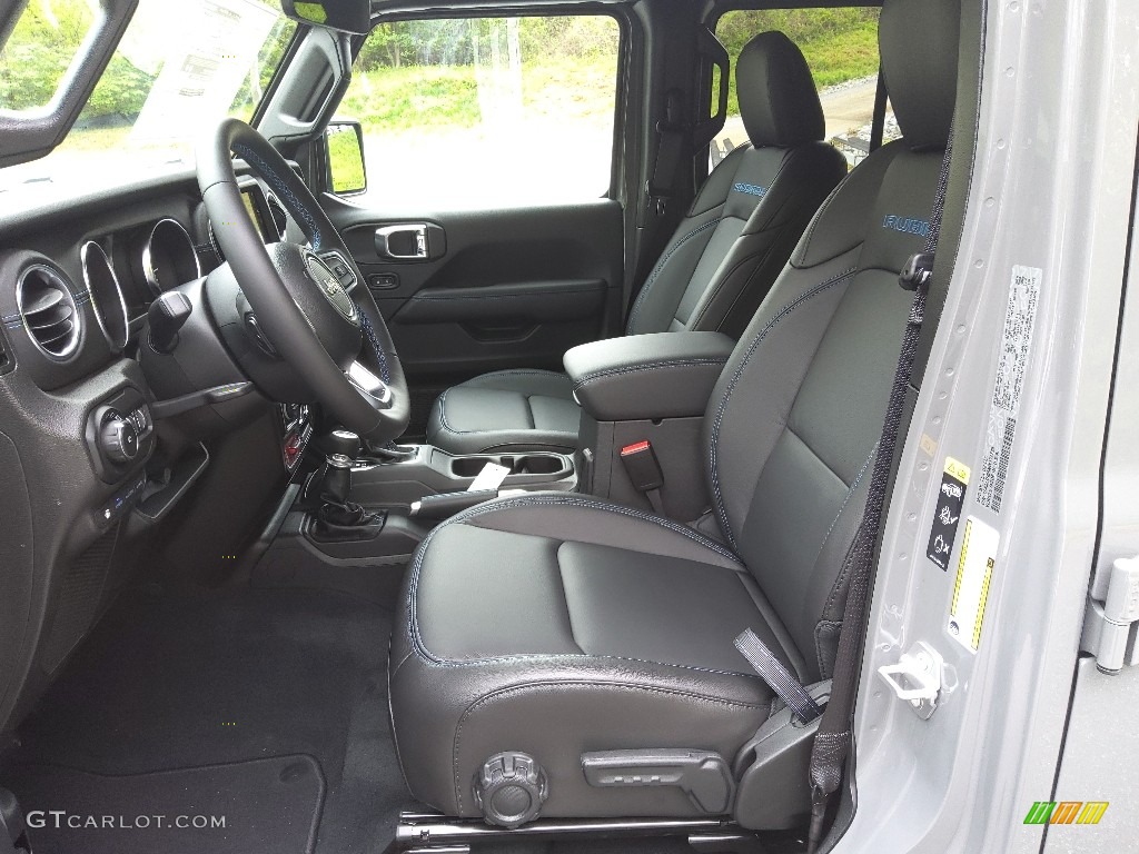Black Interior 2022 Jeep Wrangler Unlimited Rubicon 4XE Hybrid Photo #144128480