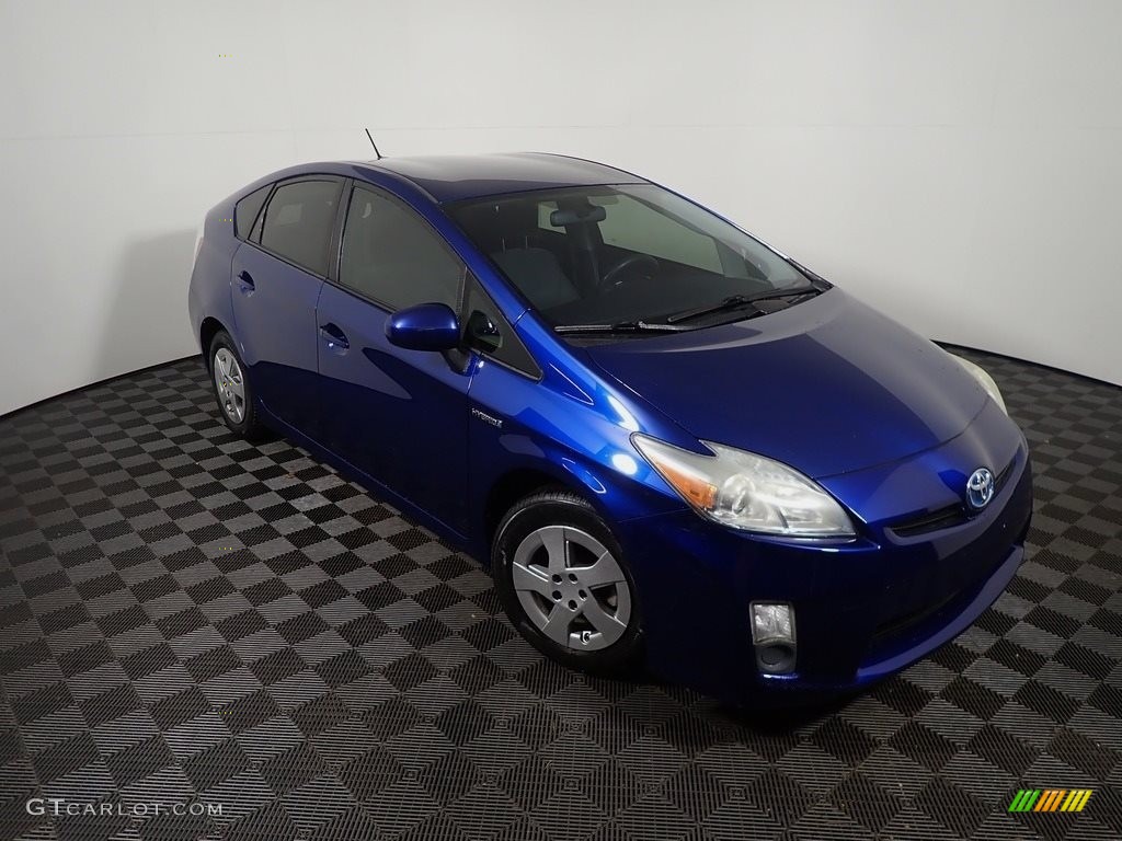 2010 Prius Hybrid III - Blue Ribbon Metallic / Dark Gray photo #4