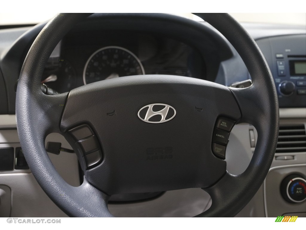 2007 Sonata GLS - Powder White Pearl / Gray photo #7