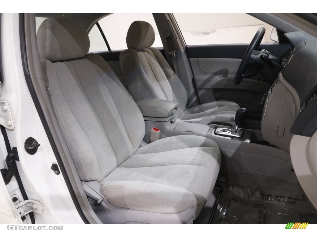 2007 Sonata GLS - Powder White Pearl / Gray photo #15