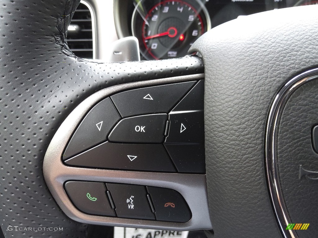 2022 Dodge Charger Scat Pack Plus Black Steering Wheel Photo #144129620