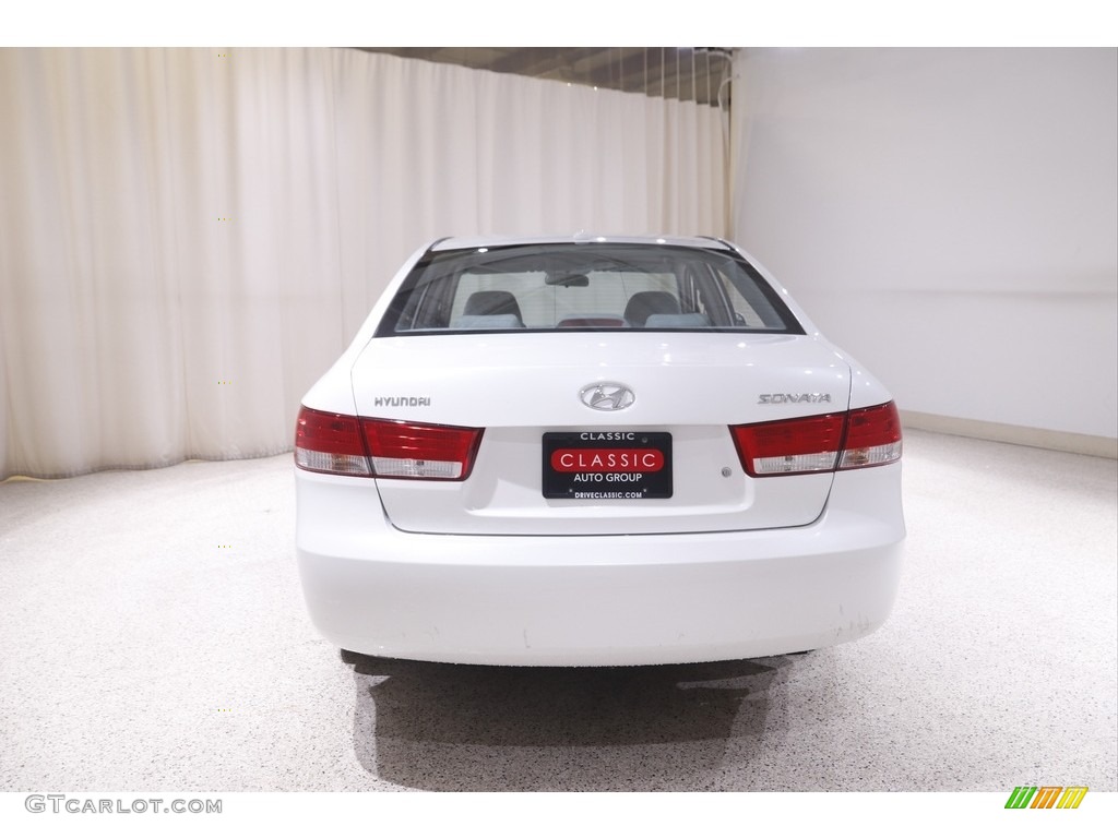 2007 Sonata GLS - Powder White Pearl / Gray photo #18