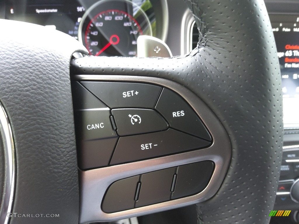 2022 Dodge Charger Scat Pack Plus Black Steering Wheel Photo #144129644
