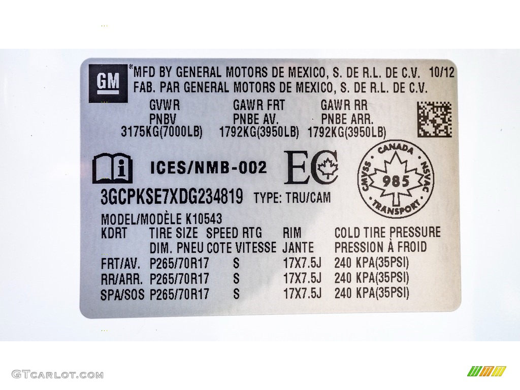 2013 Silverado 1500 LT Crew Cab 4x4 - Summit White / Ebony photo #29