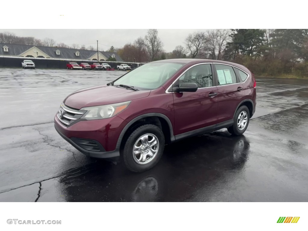2012 CR-V LX 4WD - Basque Red Pearl II / Black photo #4