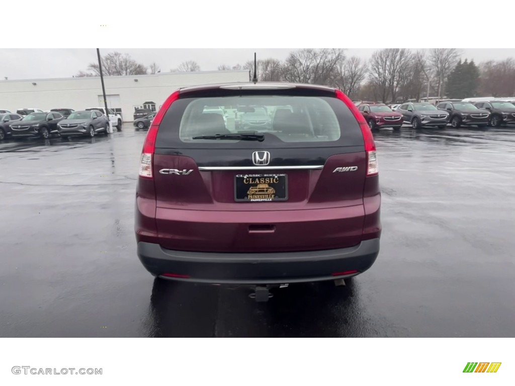 2012 CR-V LX 4WD - Basque Red Pearl II / Black photo #7
