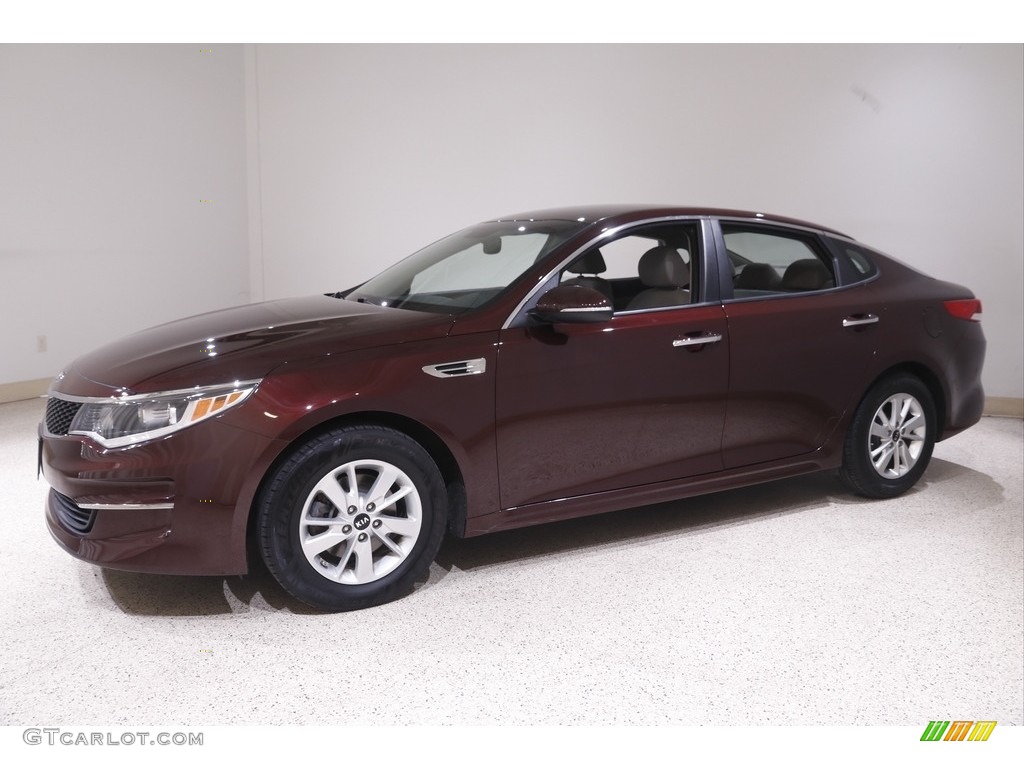 2016 Optima LX - Sangria / Beige photo #3