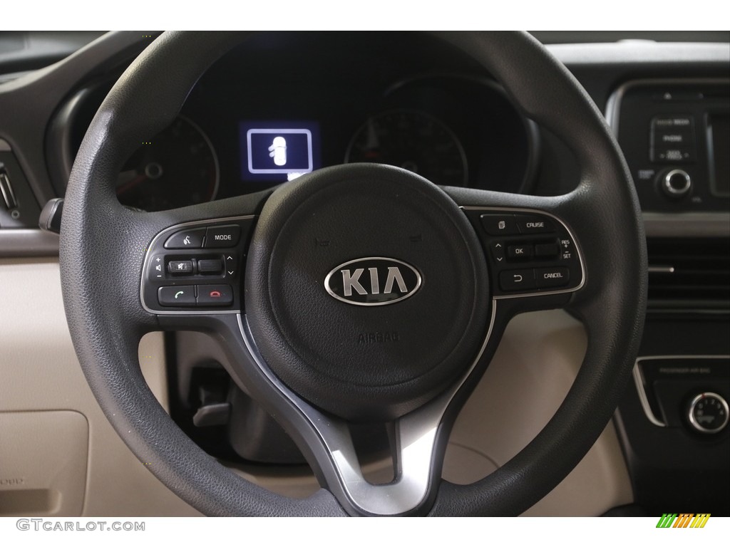 2016 Kia Optima LX Beige Steering Wheel Photo #144132940
