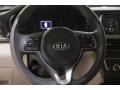 2016 Kia Optima Beige Interior Steering Wheel Photo
