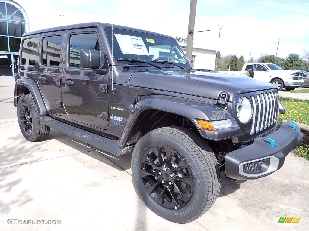 Granite Crystal Metallic 2022 Jeep Wrangler Unlimited Sahara 4XE Hybrid Exterior Photo #144132949