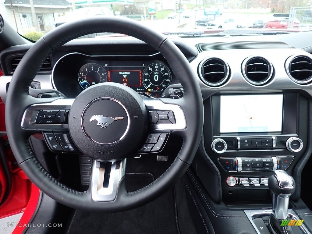 2022 Ford Mustang GT Premium Fastback Ebony Dashboard Photo #144134092