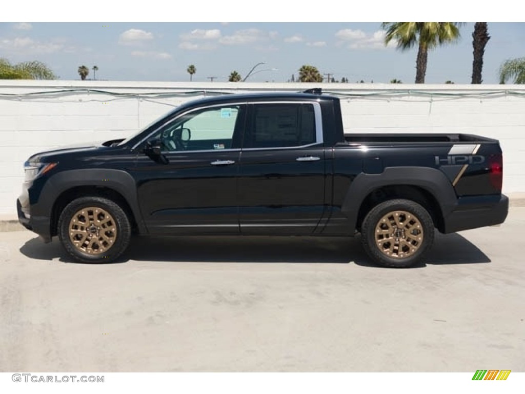 Crystal Black Pearl 2022 Honda Ridgeline RTL-E AWD HPD Bronze Package Exterior Photo #144134848