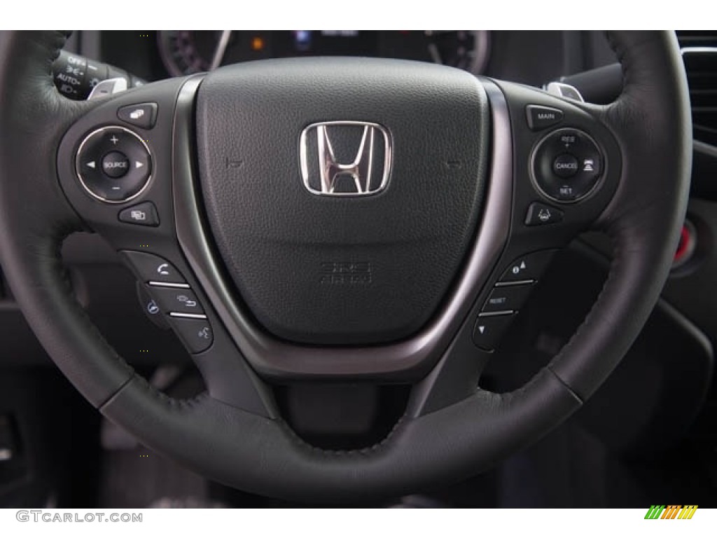 2022 Honda Ridgeline RTL-E AWD HPD Bronze Package Black Steering Wheel Photo #144135082