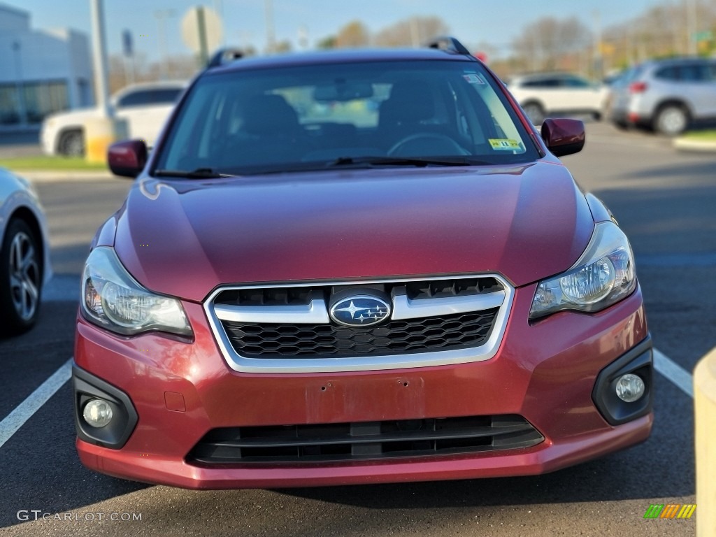 2014 Impreza 2.0i Sport Premium 5 Door - Venetian Red Pearl / Black photo #2