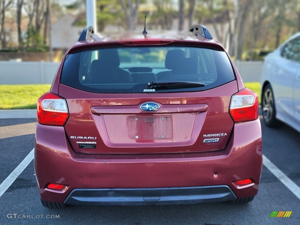 2014 Impreza 2.0i Sport Premium 5 Door - Venetian Red Pearl / Black photo #5