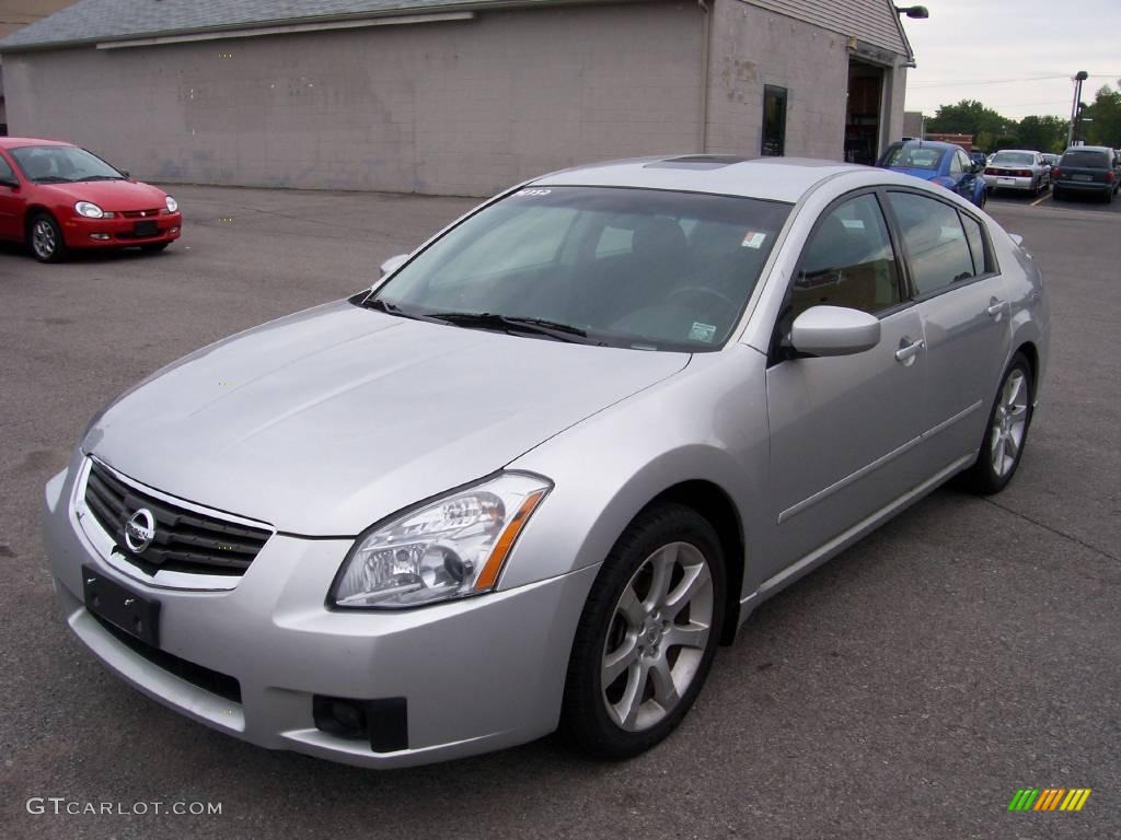 Radiant Silver Metallic Nissan Maxima