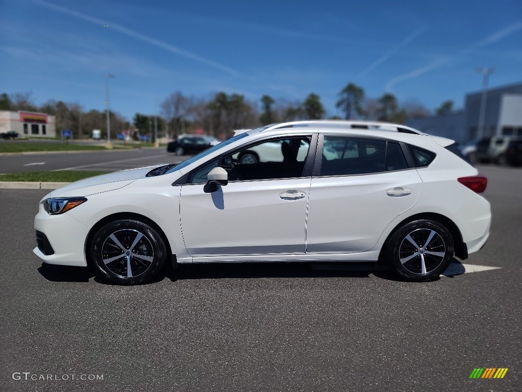 Crystal White Pearl 2022 Subaru Impreza Premium 5-Door Exterior Photo #144137017