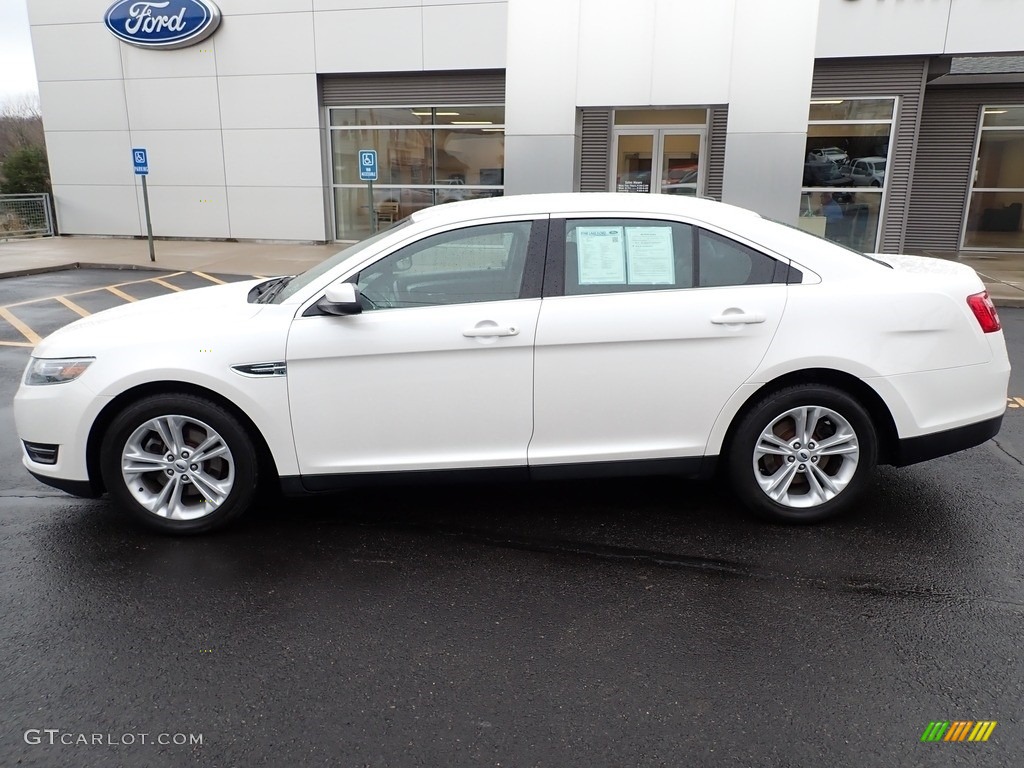 White Platinum Metallic 2015 Ford Taurus SEL AWD Exterior Photo #144137152